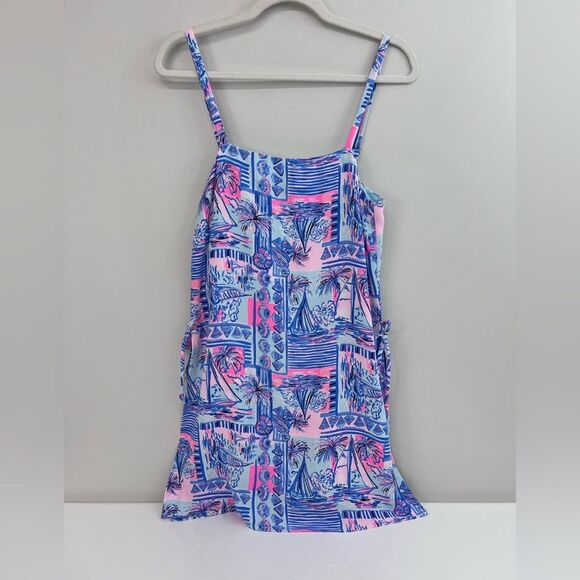 Lilly Pulitzer Sahar Romper in Whisper Blue Yeah Buoy Size 2 - Picture 8 of 16